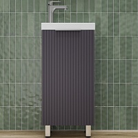 Style Line Тумба под раковину Соло 40 графит нубук